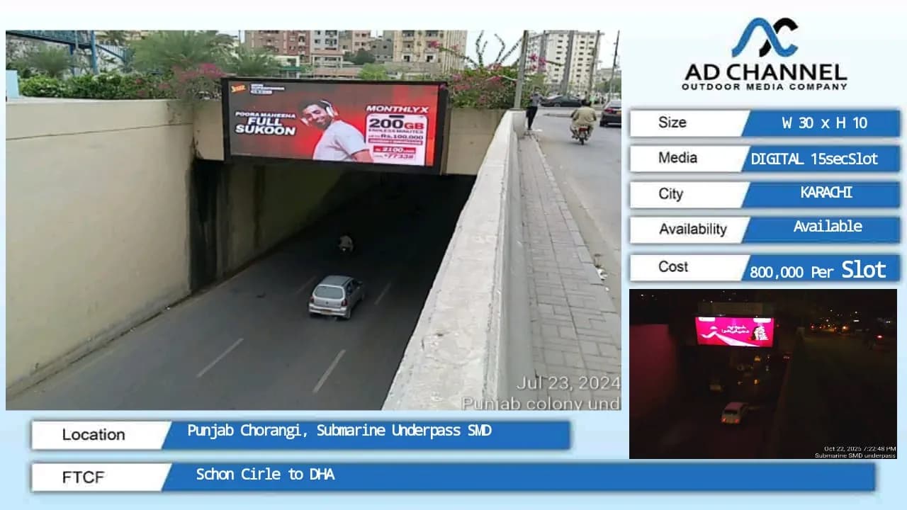 PUNJAB CHORANGI, SUBMARINE UNDERPASS