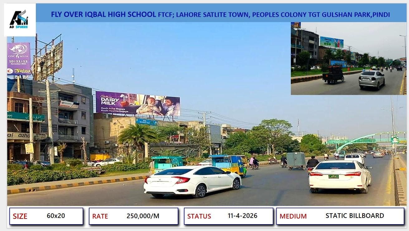 FLYOVER IQBAL HIGH SCHOOL GUJRANWALA