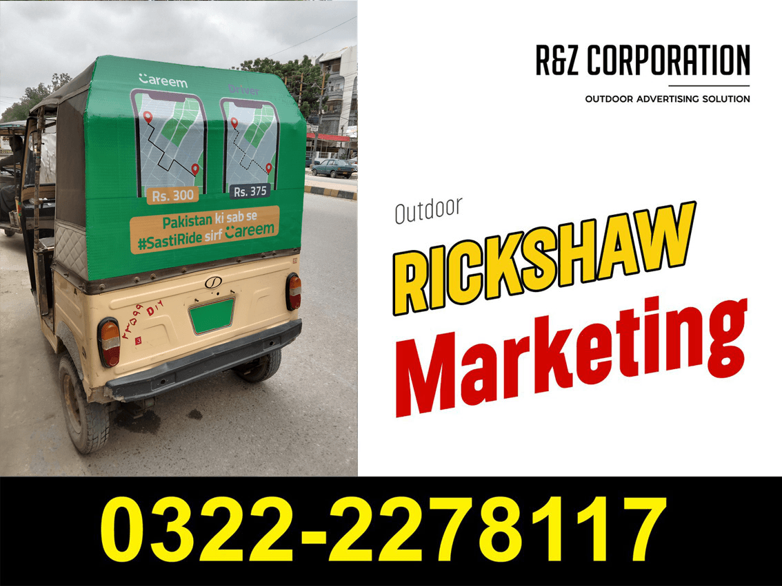 Rickshaw Advertising 03222278117 | Rikshaw Marketing Karachi