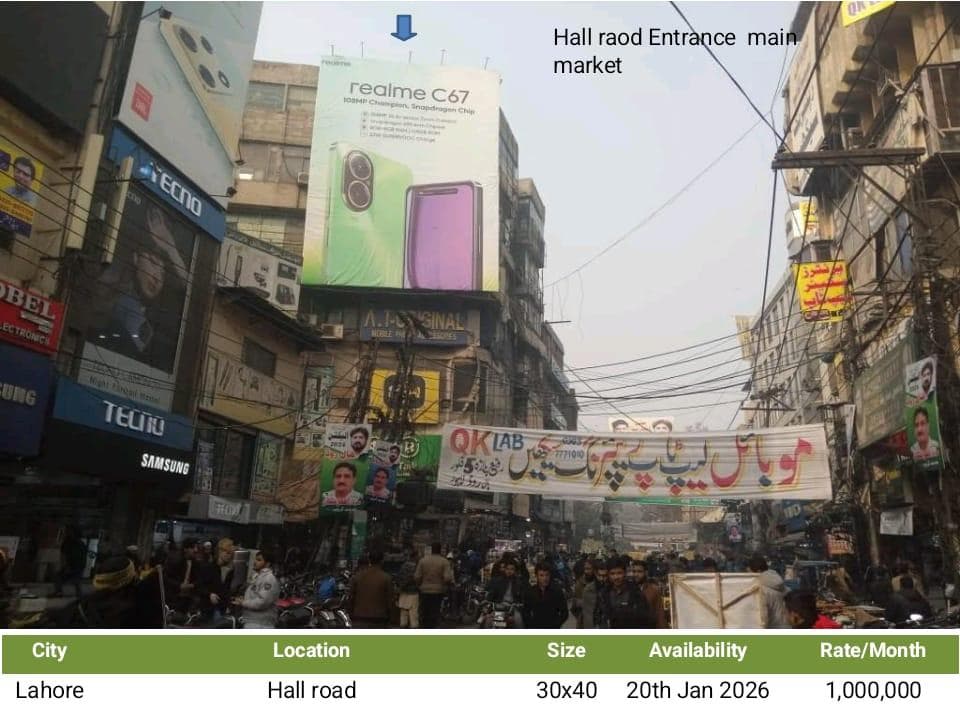 HALL ROAD LAHORE