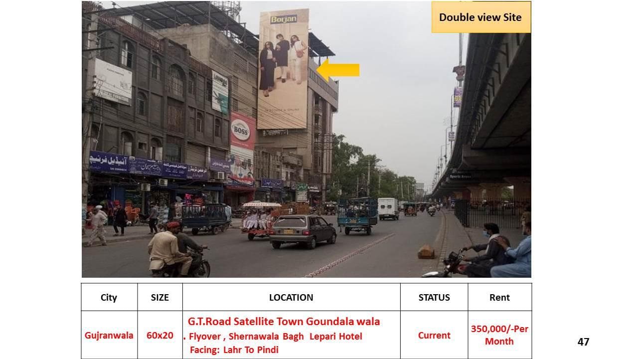G.T ROAD SATELLITE TOWN GOUNDALA WALA FLYOVER,SHERNAWALA BAGH LEPARI HOTEL