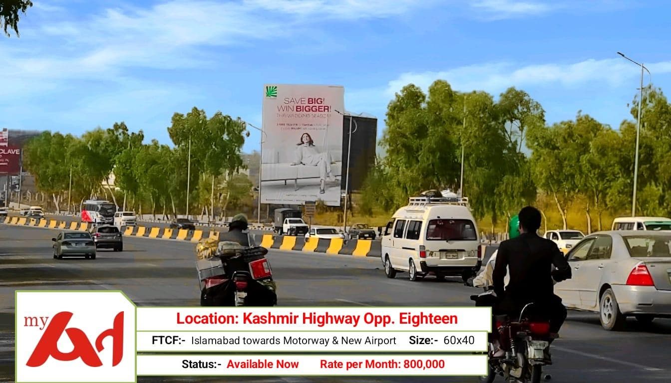 KASHMIR HIGHWAY OPP. EIGHTEEN