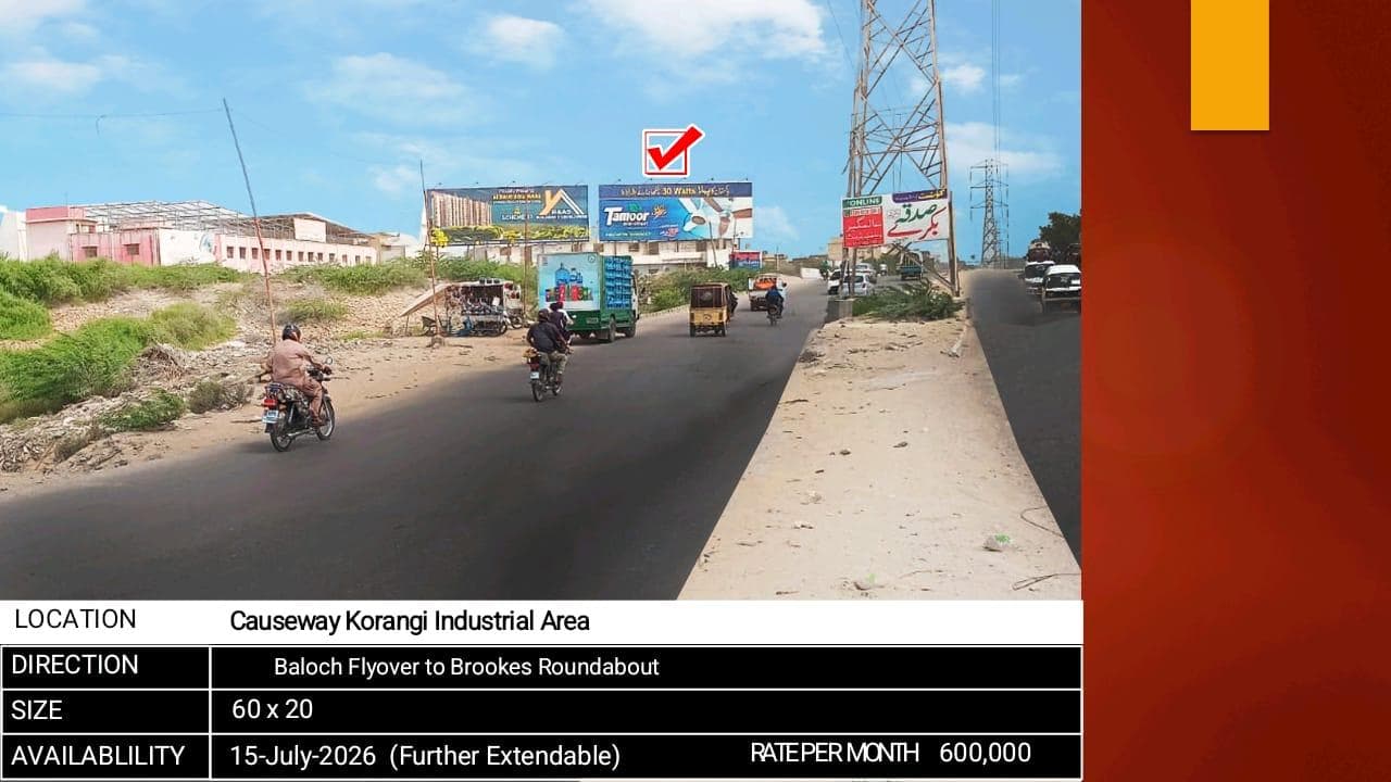 CAUSEWAY KORANGI INDUSTRIAL AREA