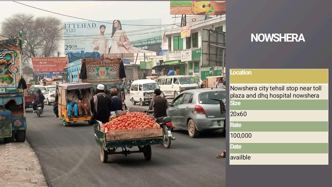 NOWSHERA  CITY TEHSIL STOP NERA TOLL PALAZA AND DHQ HOSPITAL NOWSHERA