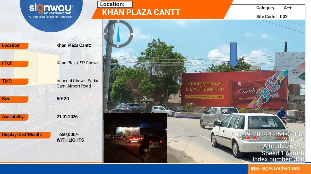 KHAN PLAZA CANTT