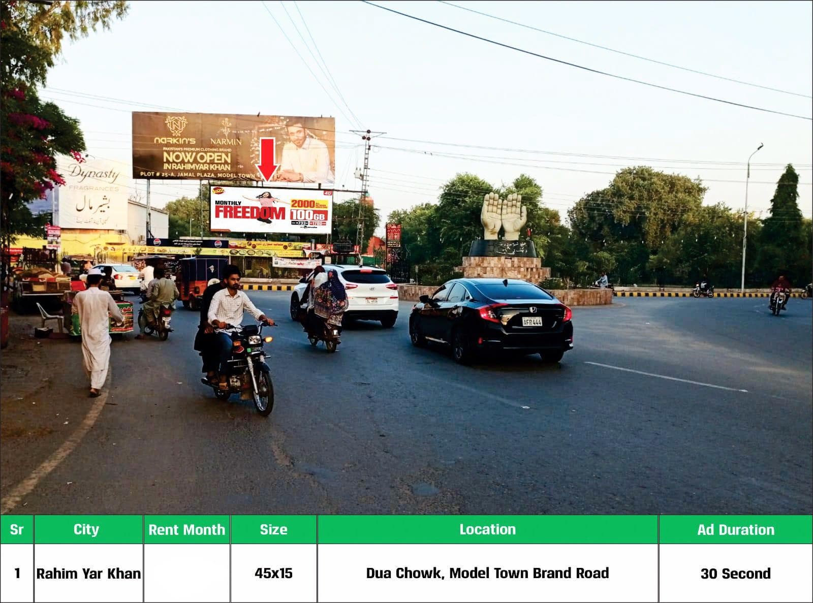 DUA CHOWK, MODEL TOWN BRAND ROAD