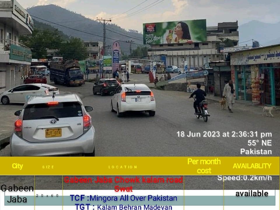 GABEEN JABA CHOWK KALAM ROAD SWAT