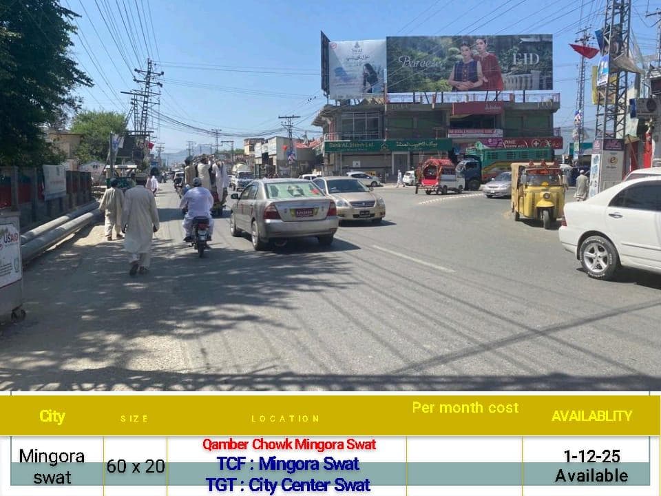 QAMBER CHOWK MINGORA SWAT