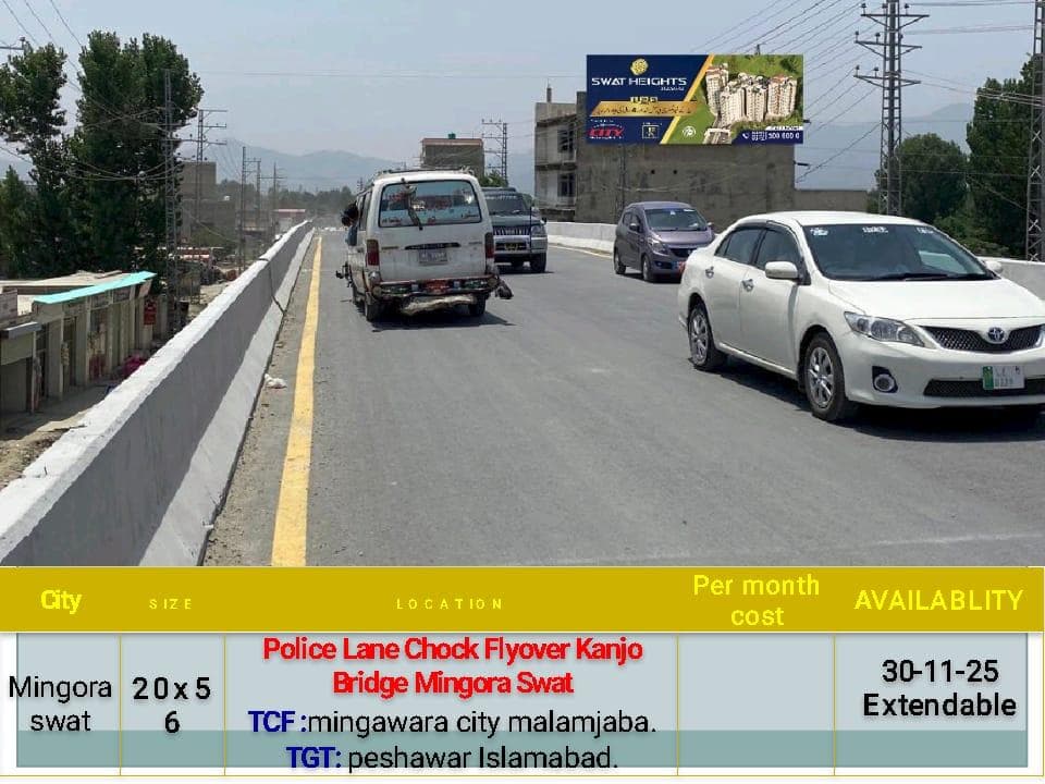 POLICE LANE CHOK FLYOVER KANJO BRIDGE MINGORA SWAT